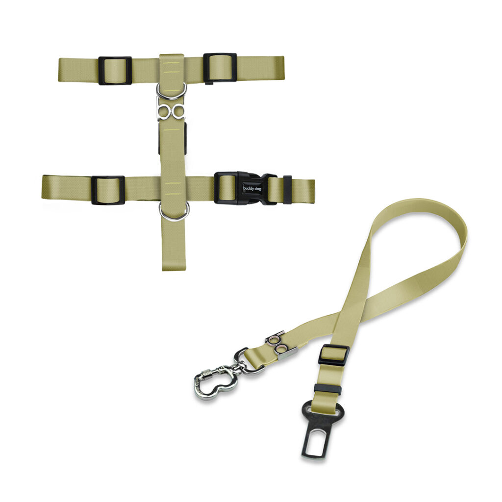Freak Scene Buddy – Marsupio Unisex In Cotone Antistrappo, Verde Oliva E Argento, Regolabile