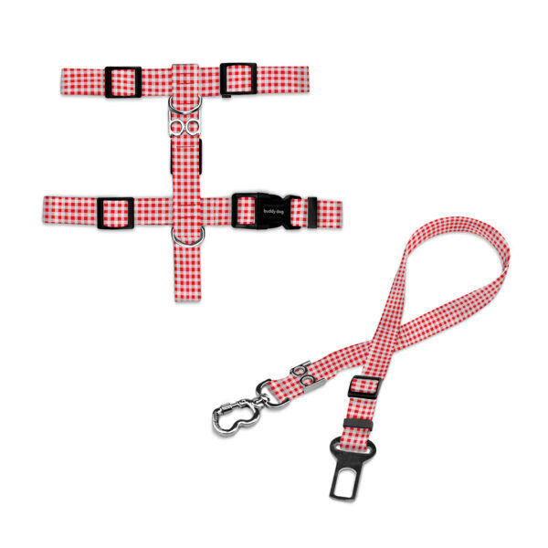 Kit Viagem Xadrez Vermelho